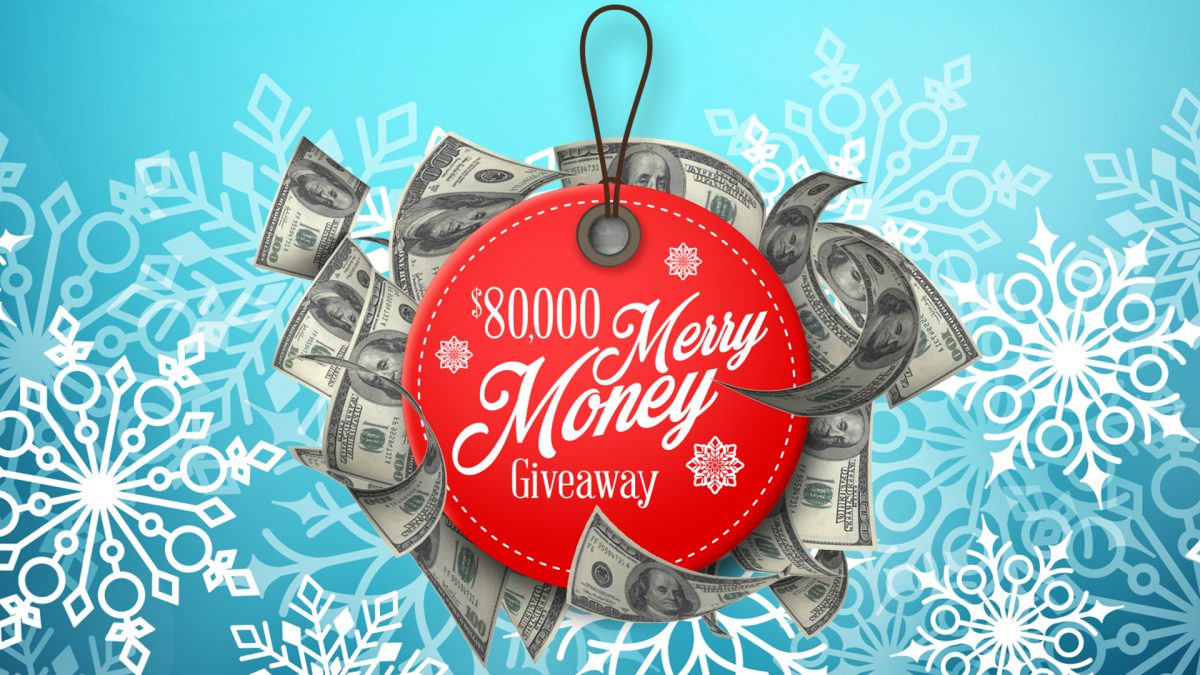 $80,000 Merry Money Giveaway